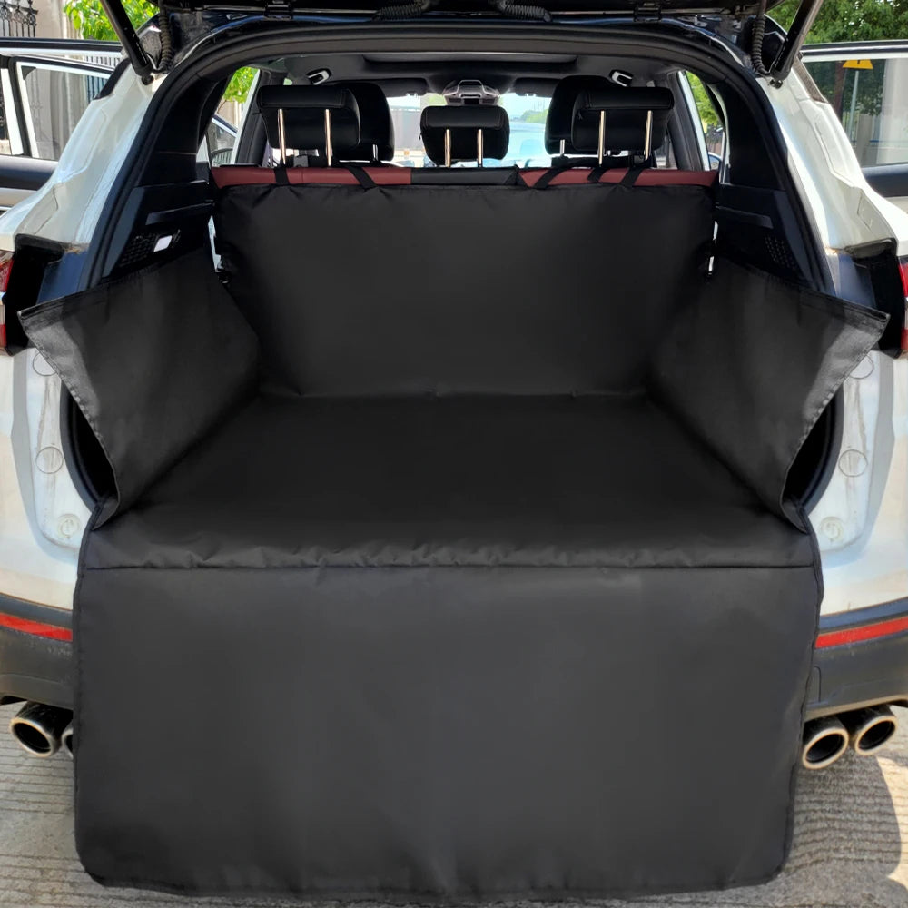 Dog Car Seat Cover – Waterproof Pet Hammock for Back Seat with Mesh Window, Nonslip, Scratchproof & Easy to Clean