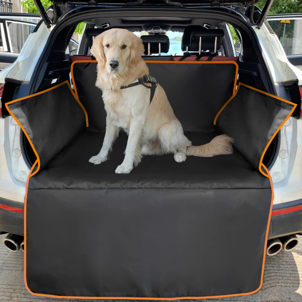 Dog Car Seat Cover – Waterproof Pet Hammock for Back Seat with Mesh Window, Nonslip, Scratchproof & Easy to Clean