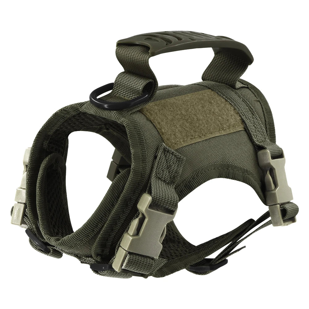 Tactical Cat Harness β Adjustable Military Vest for Cats & Small Dogs | Escape-Proof, Padded & Training Control Handle All orders ship fast from our USA warehouse πΊπΈ (3-7 days)