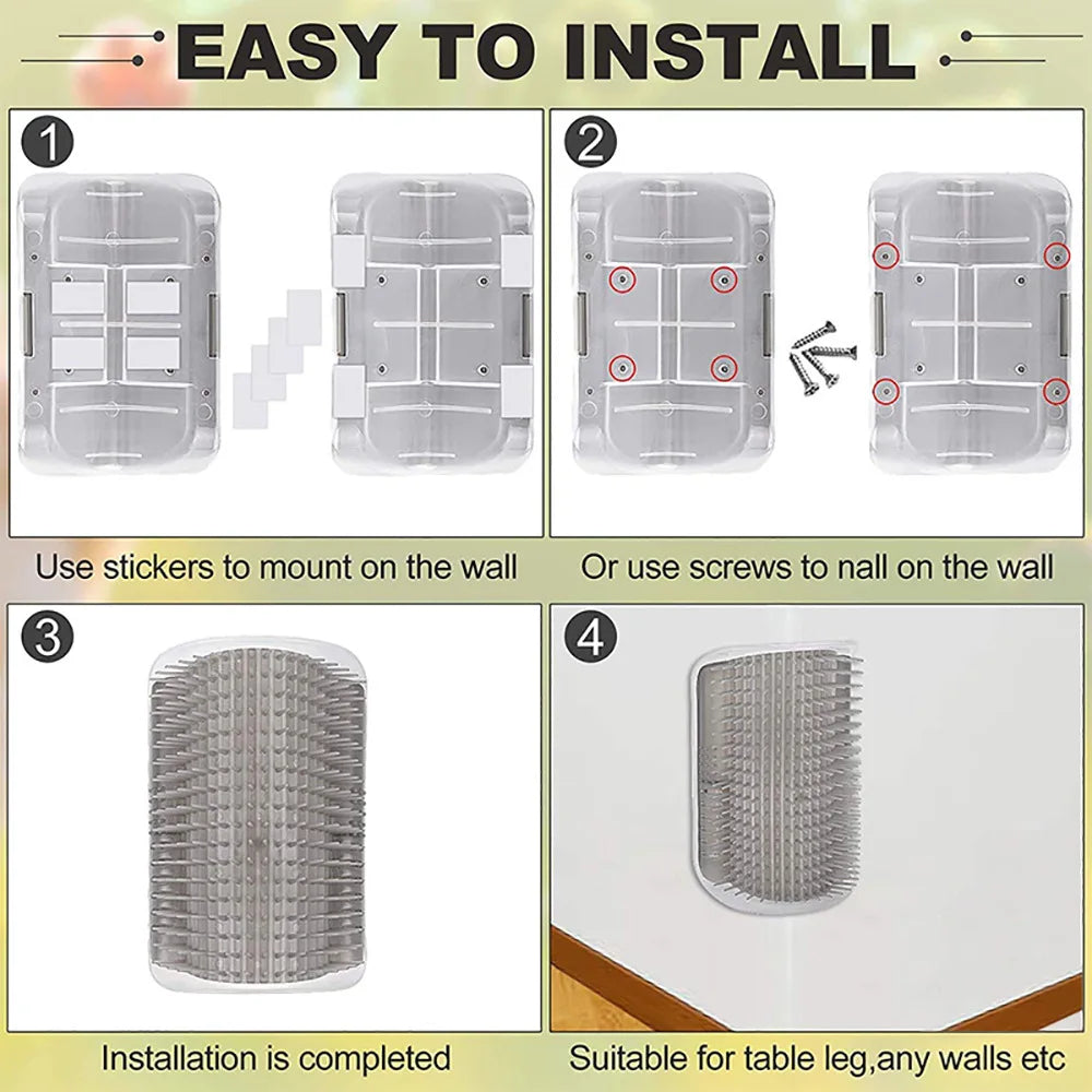 Best-selling Item Massager for Cats PP Material Pets Goods Brush Remove Hair Comb Grooming Table Dogs Care Royal