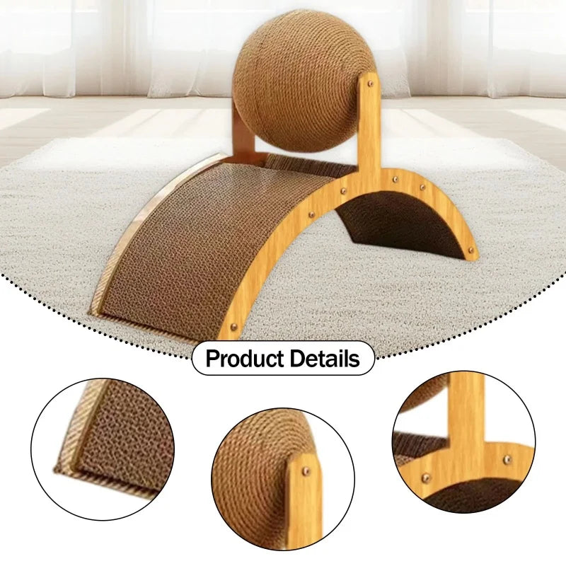 Rabbit Scratch Toy for Cats Kittens Indoor Playing Protect Furniture Natural Sisal Cat Scratcher Pet Training Accessory