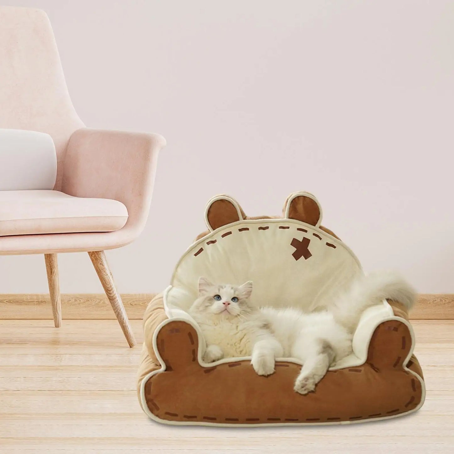 Pet Sofa Playing Fashion Home Decoration Kitten Warm Pet House Dog Sofa Nest Cat Bed for Pet Small Medium Dogs Cats Home Indoor