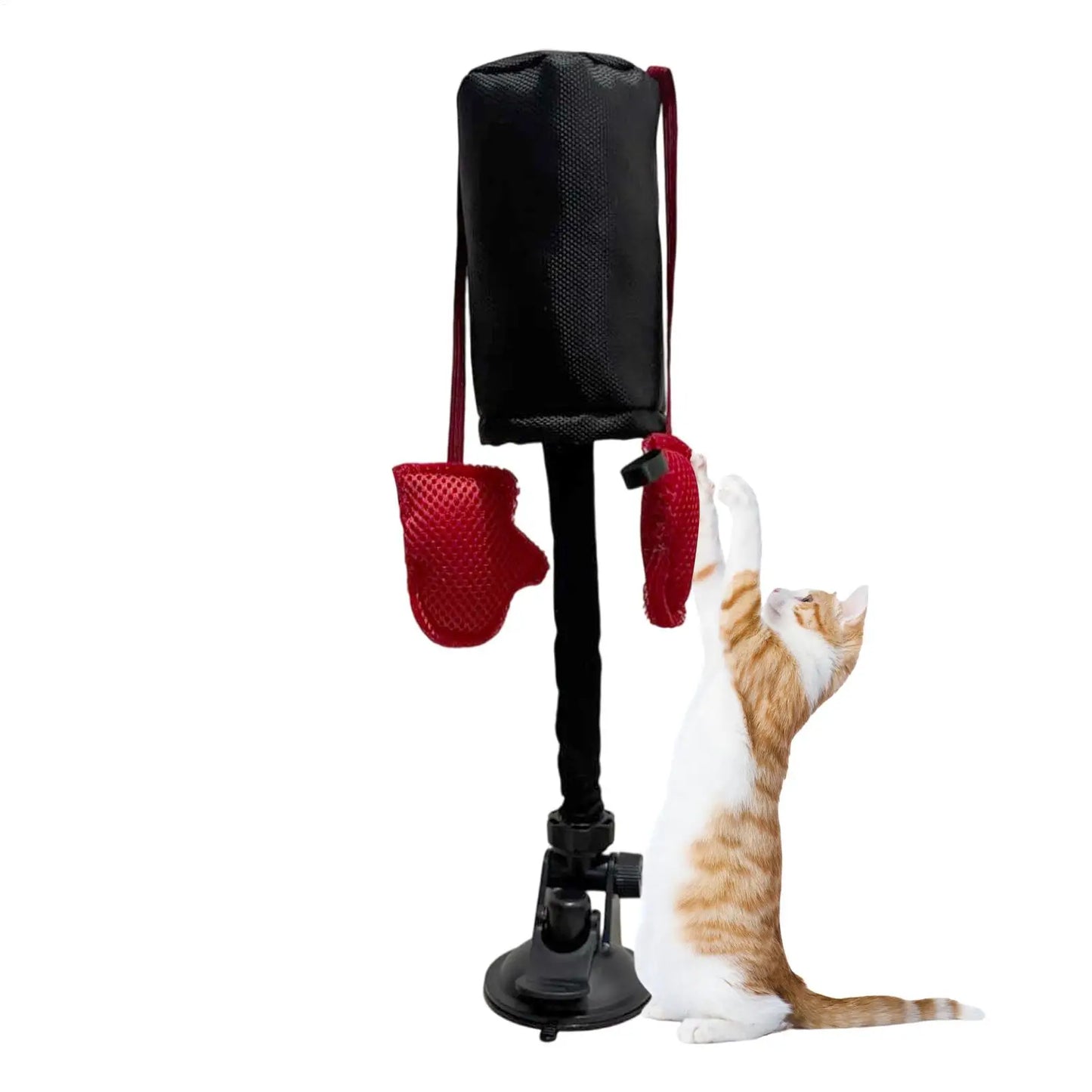 Kitten Play Toy Cat Boxing Bag Interactive Toy With Suction Cup Pet Teasing Interactive Play Train Activity For Balcony Garden