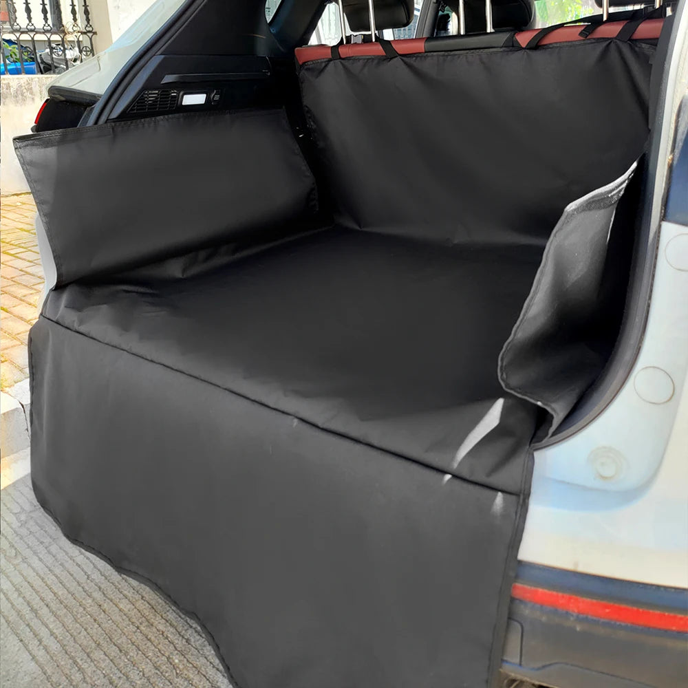 Dog Car Seat Cover – Waterproof Pet Hammock for Back Seat with Mesh Window, Nonslip, Scratchproof & Easy to Clean